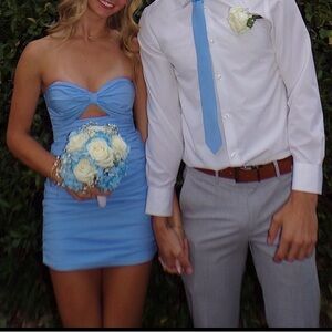 Lucy in the Sky Light Blue Mini Dress